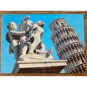 00319 - Vintage Pisa Italy‎ Postcard Leaning Tower Collectible Travel Souvenir
